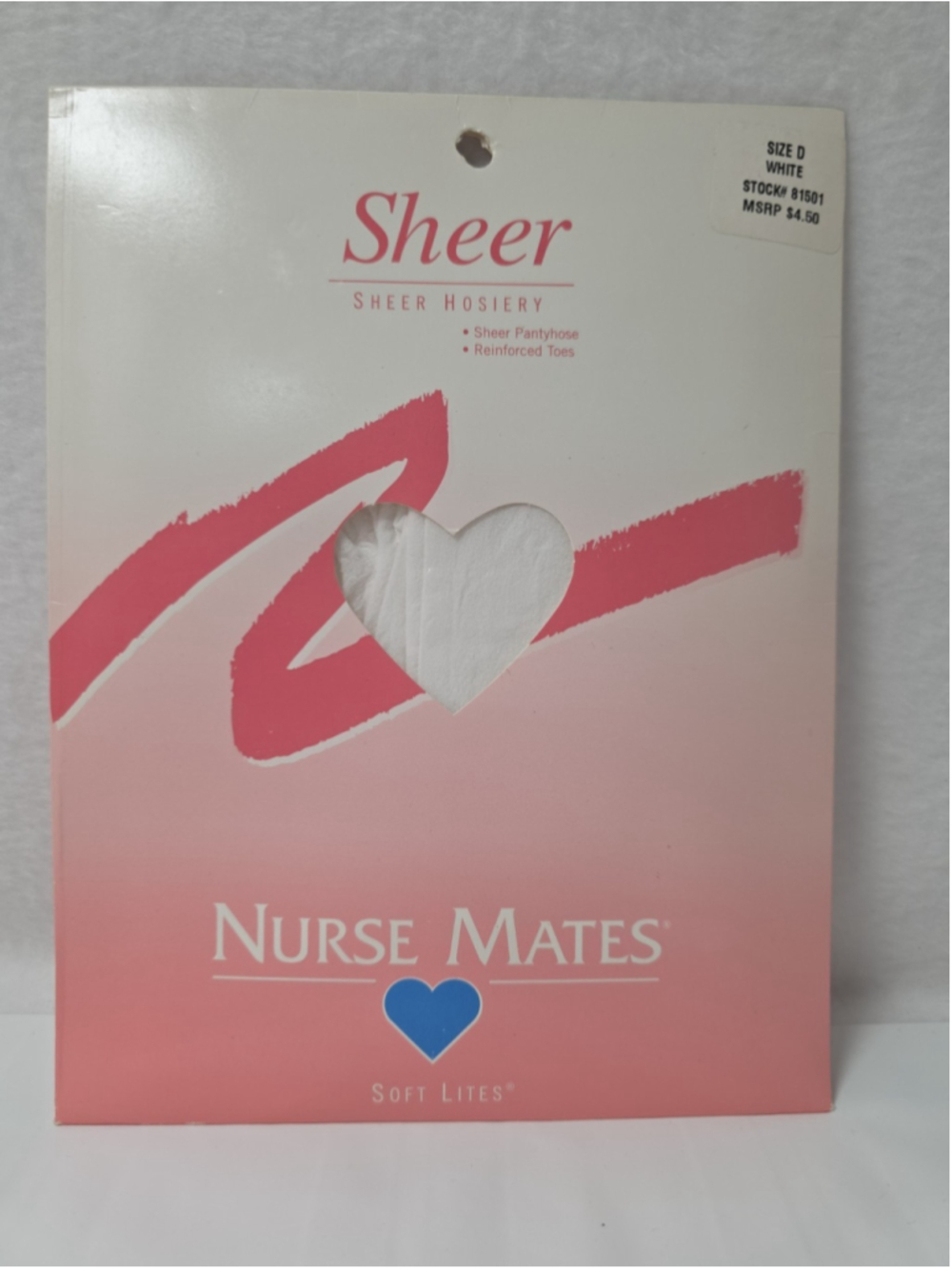 Nurse Mates D White Sheer Hosiery Pantyhose Nylons Stockings 81501 Soft Lites
